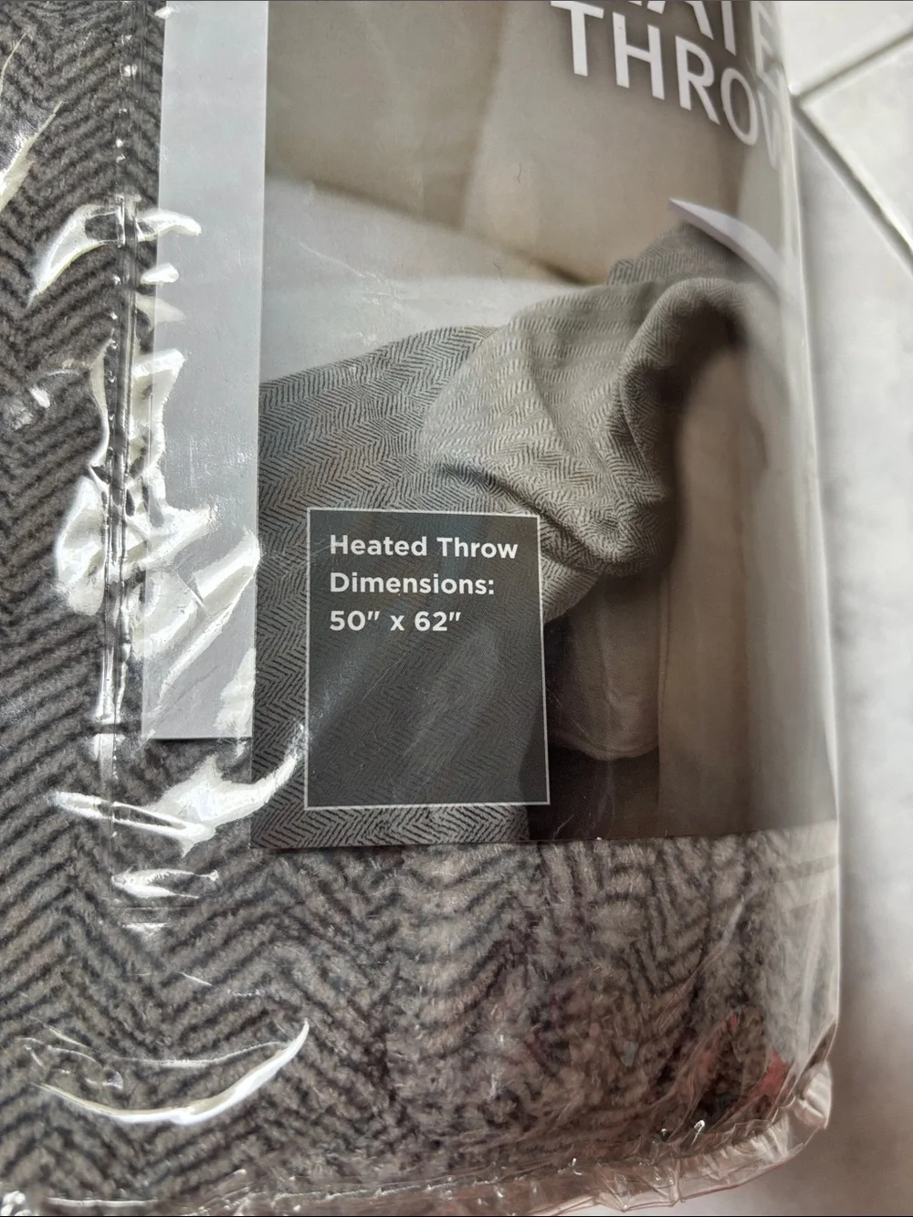 Biddeford MicroPlush Heated Throw Blanket 50x62